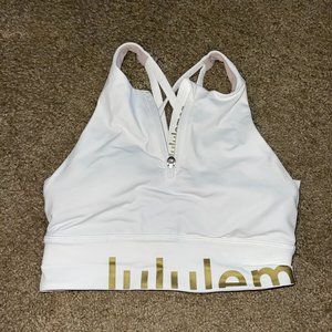 Lululemon Energy Bra Zip Special Edition - White